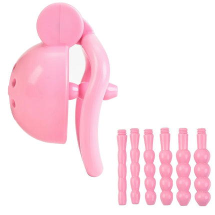 Small Penis Plug Set Pink Urethral Sound Catheter Stimulation Dilator Hollow Penis Plug Stick Insert Male Sex Toy