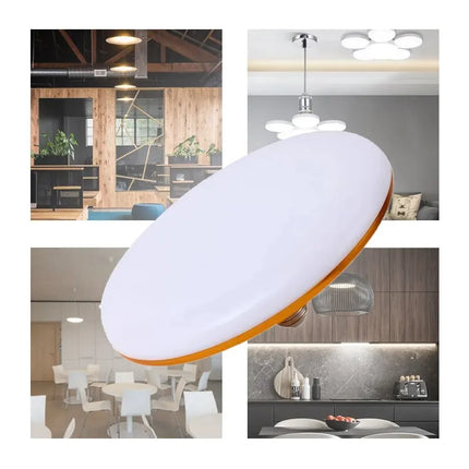 LED Bulb 220V E27 Base Household Energy Saving Lamp 15W Indoor Lighting Flying Saucer Light 6500k Ceiling Lamp Garage UFO Lamp