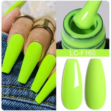 LILYCUTE 7ML Glitter Gel Nail Polish Sparkling Semi Permanent UV Gel Colorful Shinning Gel Varnish Nail Art Soak Off UV LED Gel
