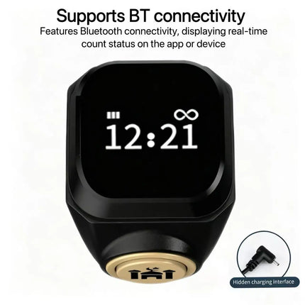 1 ZIKR smart ring with vibration alerts, which connects to the APP for time synchronization and provides five daily prayer remin