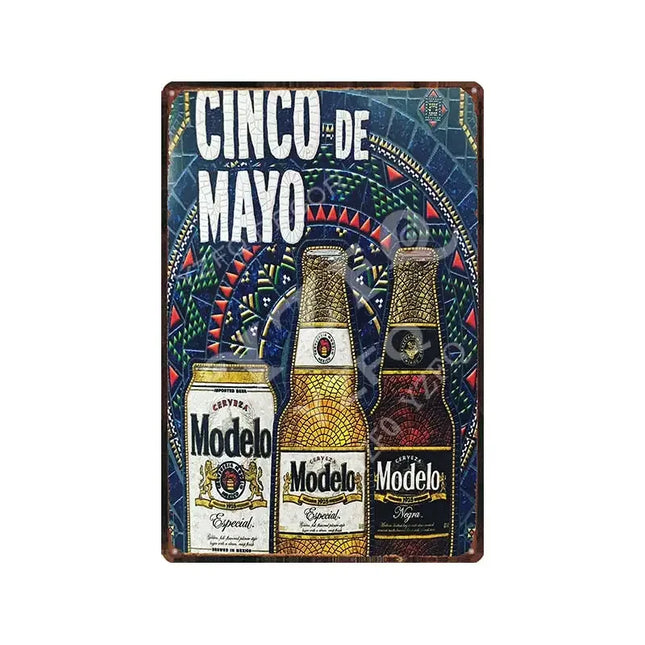 Vintage Corona Beer Metal Sign Retro Wall Decor for Bar Pub Kitchen xcm Art Tin Plate DUB