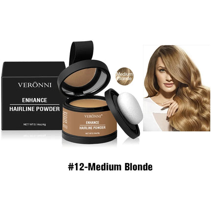 VERONNI Hairline Powder Hairline Shadow Powder Makeup Hair Concealer Forehead Filling Natural Cover Unisex Hair Loss Product