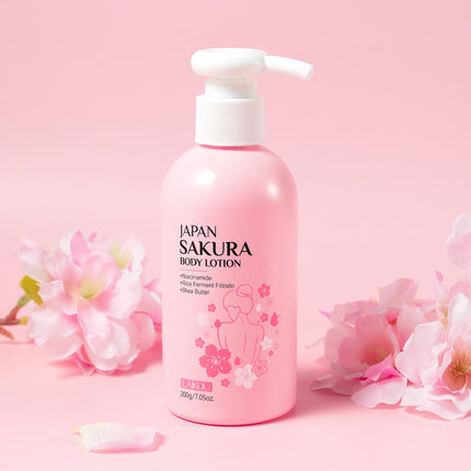 LAIKOU Japan Sakura Body Lotion Nourishing Body Moisturizer Fragrant Body Cream Soft Smooth Skin Treatment 200g