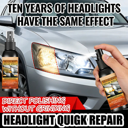 Car Headlight Repair and Polishing Kit Headlight Scratch Remover Remove Oxidation, Headlight Polishing Liquid