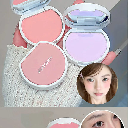 Monochrome Soft Mist Blush Highlights Cream Tangerine Peach Natural Apricot Nude Pink Cheek Purple-Blue Matte Brighten Makeup