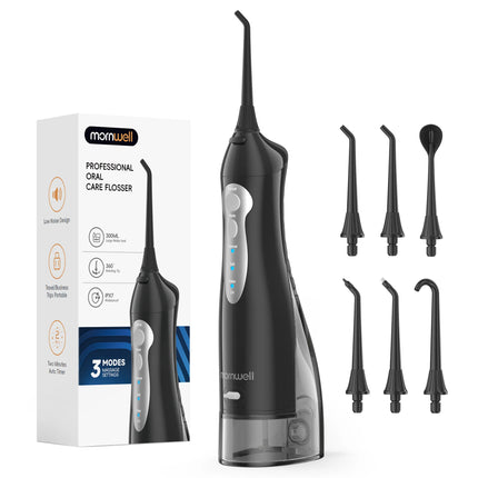 Mornwell Water Flosser Teeth Picks 6 Jets 3 Modes Portable Cordless D52 Water Floss For Teeth Cleaner IPX7 Waterproof Oral Picks