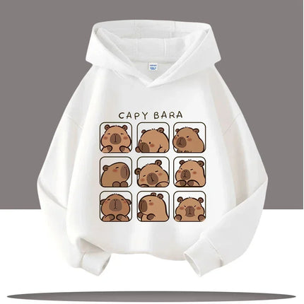New autumn and winter warm children's hoodie pullover for boys and girls, casual cute cartoon children's hoodie