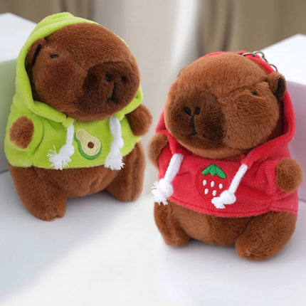 Cute Cartoon Kapibara Pendant Plush Toy Doll Bag Hanging Ornaments Cute Kapila Keychain Doll Car Pendant Desktop Doll Ornaments