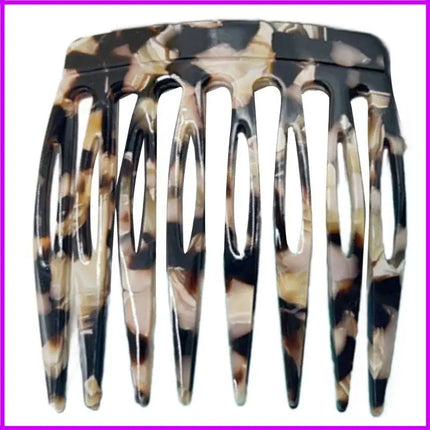 1PC French Hair Side Combs for Women Girls Acetate Hair Accesories Secure and Elegant Hold Hair Clip Hairpieces