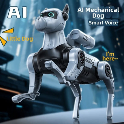 DIY Assembled Electric Robot Dog Intelligent Voice Controlled Intelligent Mechanical Dog Early Education Dialogue Function