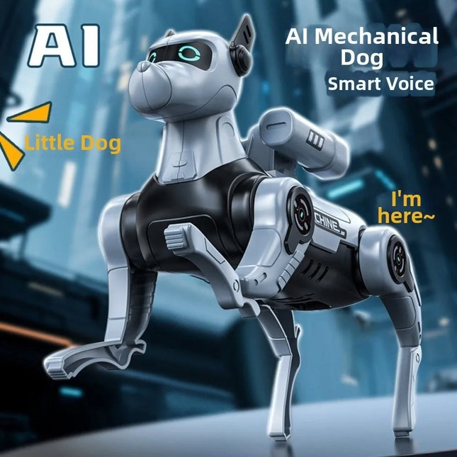 DIY Assembled Electric Robot Dog Intelligent Voice Controlled Intelligent Mechanical Dog Early Education Dialogue Function
