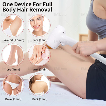 Professional Diode Laser Permanent Hair Removal Machine 755 808 1064nm Ice Cooling Painless Skin Rejuvenation Beauty Device