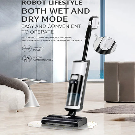 Cordless Vacuum Cleaner for Wet And Dry Cleaning RL8Pro, Smart Washing for Home Multi Surface Floor,14000Pa, Self-drying
