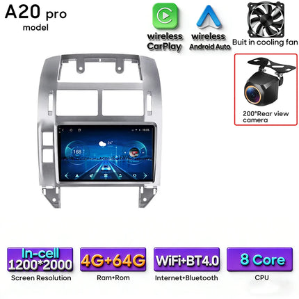 Android Car Radio Multimedia Car Radio Stereo Head Unit for Volkswagen Polo Mk4 2001 - 2011 with GPS Navigation Wireless CarPlay