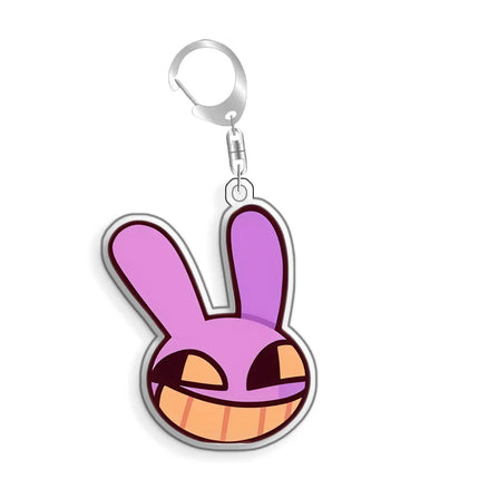 For The Amazing Digital Circus Jax Pomni Ragatha Gangle Acrylic Selfmade Cute Cartoon Anime Keychain Pendant Toy Gifts 5cm