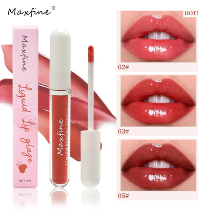 Water gloss mirror lip gloss moisturizing application without showing lip lines versatile for daily use
