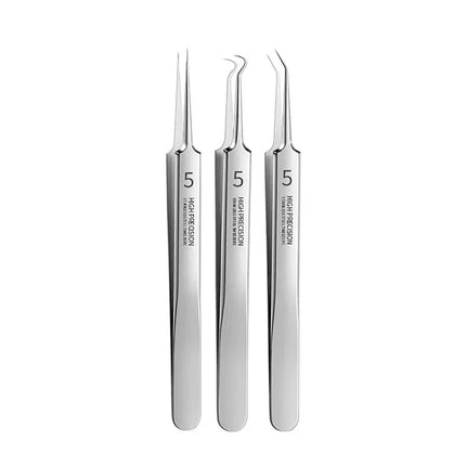 German Ultra-fine No. 5 Cell Pimples Blackhead Clip Tweezers Beauty Salon Special Scraping & Closing Artifact Acne Needle Tools