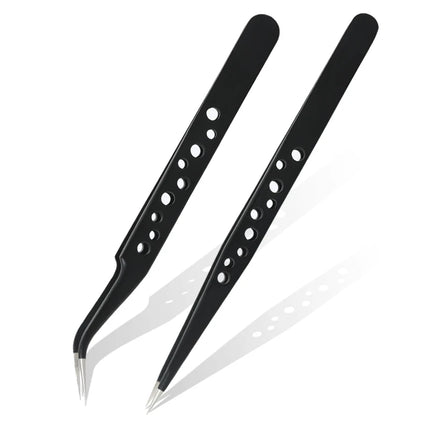 High Quality Eyelash Tweezers Ultra Fine Tip Improved for 3D 6D Lashes Extensions Tweezer Eyelash Pincette Professional Russian