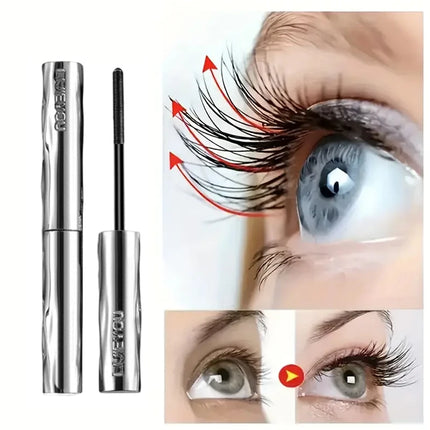 Steel tube mascara waterproof and sweat-proof formula thickens and lengthens the curl, lasting natural full effect, party makeup