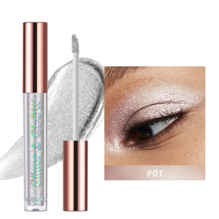Diamond Shimmer Liquid Eyeshadow Set - Pearlescent Finish High-Pigment Long-Lasting Glitter Eyeshadow for Dazzling Beauty