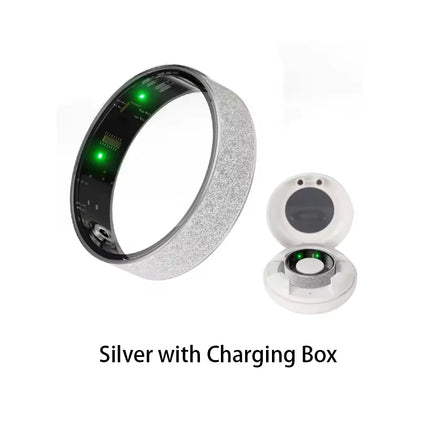 Simple Smart Ring Heart Rate Blood Oxygen Sleep Health Monitor Sport Ring IP68 Waterproof Pedometer Remote Gesture Control Photo