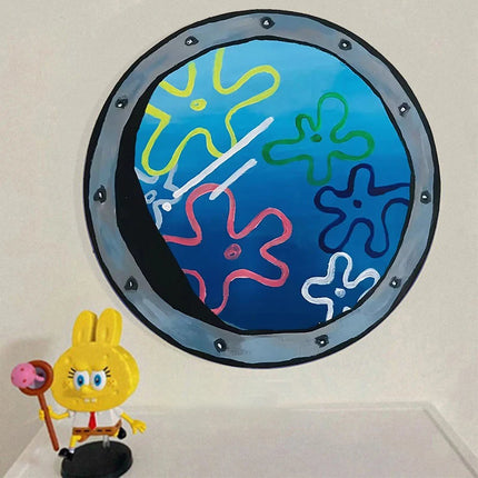 1PCS Kawaii Underwater World Stickers Tentacles Room Decoration Cartoon PVC 3D Stickers 25*25cm