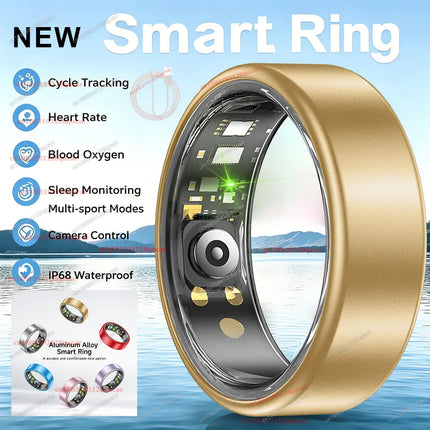 Colorful Smart Ring Women Men Blood Pressure Heart Rate Monitoring IP68 Waterproof 100+Sport Mode Super Light Smartring 2026 New