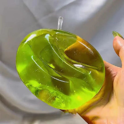Squishy Green Apple Knead and Enjoy, Slow Rebound, Kneadable Ball, Handmade Stress Relief Toy, ADHD Autism Slow Toys Gift