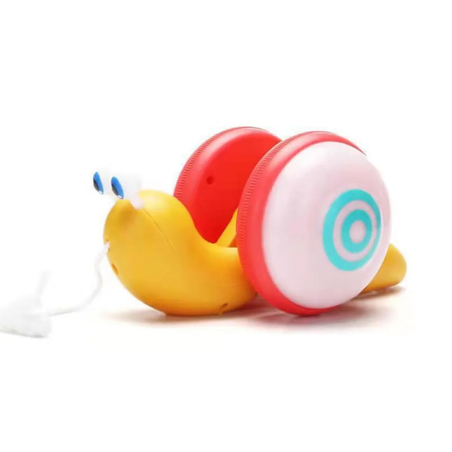 Baby Walker Pull String Snail Car Toy Learning To Walk Cartoon Pet Drag Rope Snail Interactive Glowing Pull-Along Snail Toy
