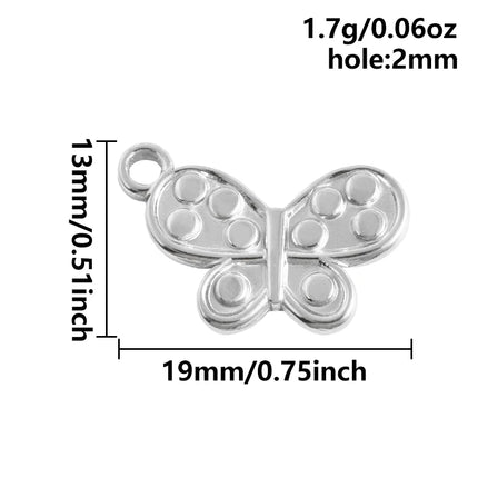 5pcs Kawaii Charm Flower Star Crab Stainless Steel Pendants For Jewelry Making Supplies Assorted Mini Charms In Bulk DIY Finding