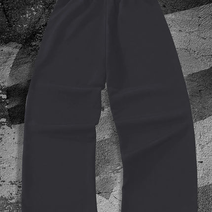 Gothic dark style men's casual sports jogging pants fashion trend sports long wide leg pants men clothing baggy pants