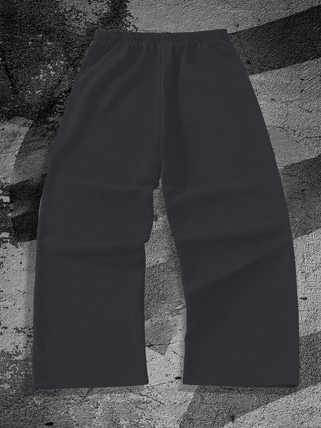 Gothic dark style men's casual sports jogging pants fashion trend sports long wide leg pants men clothing baggy pants