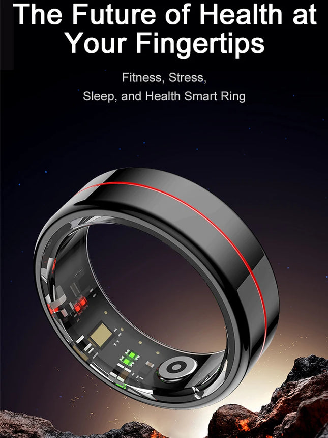 R04 Smart Ring Men Women Health Sleep Monitor 5ATM Waterproof Smartring Multi-sport Mode Camera Control