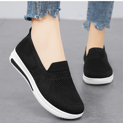 Spring New Women's Sports Shoes, Fashionable, Breathable, Lightweight, Non-slip, Wear-resistant, Casual Sports Shoes, Flat Shoes