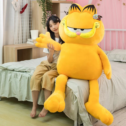 Big Size Garfield Plush Anime Animal Lazy Foolishly Tiger Skin Simulation Ugly Cat Kawaii Garfield Stuffed Peluche Doll Gift