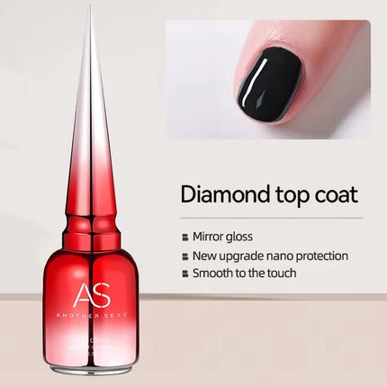 AS 15ml Solid Eggshell Gel Polish Semi Permanent Gel Nail Polish Lamp Varnish Soak Off UV Gel Nail Art Manicure Top Coat
