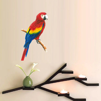 C206# Beautiful Parrot And Hummingbird Hand Painted Bird Sticker For Home Decoration Toilet Sticker