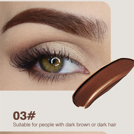 4 Colors Natural Liquid Dyeing Eyebrow Cream Set Waterproof Long Lasting Black Brown Tint Eyebrow Mascara Eyebrows Paint Makeup