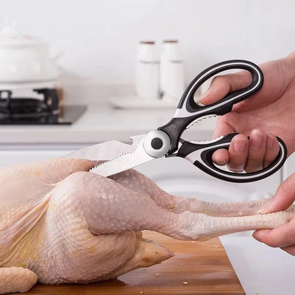 Multifunctional Kitchen Scissors Household Kill Fish Cut Vegetables Roast Broiler Bone Scissors Stainless Steel Scissors