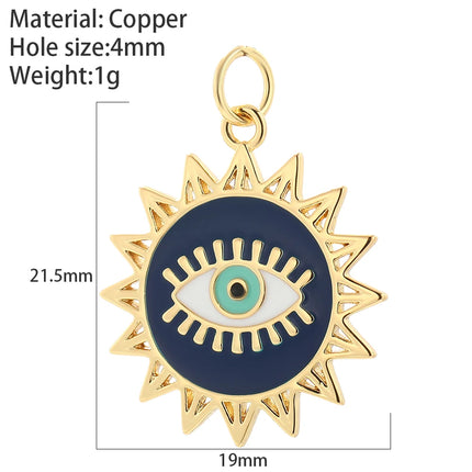 Evil Blue Eye Heart Necklace for Women Cute Gold Star Collars Diy Pendant Stainless Steel Chain High Quality