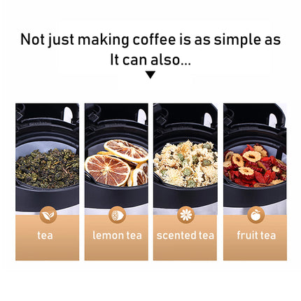 1.5L Electric Drip Coffee Maker 800W Household Coffee Machine 15 Cup Tea Coffee Pot Milk Coffee Maker for Gift 220V Sonifer