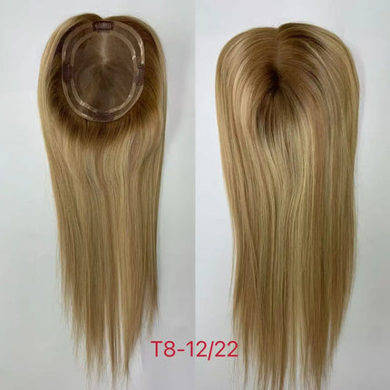 5.5*6.5 inch Size MONO Lace Toppers European Raw Hair Women Toupee Invisible Free Part Hair Toppers Hair Extension