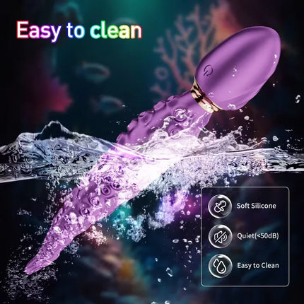Octopus Tentacle Anal Vibrator for Women G-Spot Clitoris Stimulator 360° Rotation Vagin Massager Masturbation Adult Sex Toys