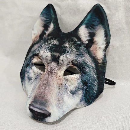 Realistic Halloween Wolf Mask 3D Werewolf Costume Masks Scary Animal Masquerade Dress Up for Parties Wolf Mask