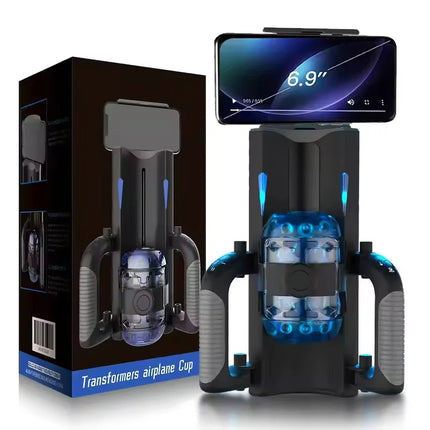 THRUSTING-PRO Thrusting High Speed Male Masturbator Machine Automatic Telescopic Vagina Masturbation Cup Sex Toy For Men