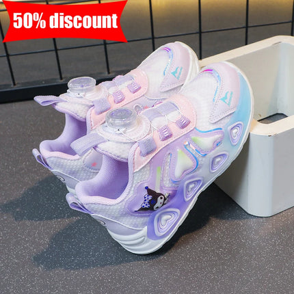 Childrens Sports Shoes Girls Cute Patterns Fashion Daily Casual Walking Shoes Lightweight Comfortable Soft Soled Jogging Shoes