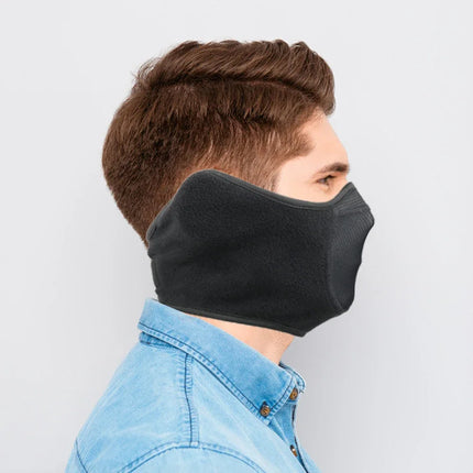 Fashion Winter Thermal Balaclava Full Face Mask Skiing Hat Bandana Hat Windproof Snowboard Scarves Women's Men Helmet Cap Black