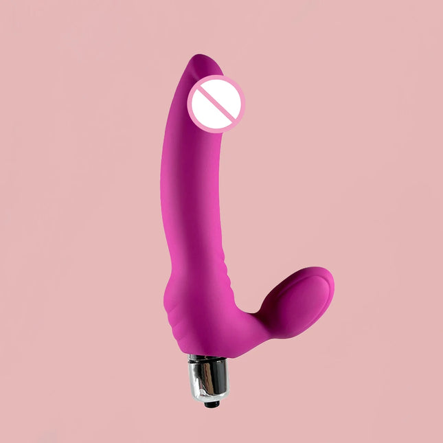 Mini Strapless Strap-On Vibrator by Dream Vibe LR44X3 Batteries 10 Strong Vibrations Harnessless Double-ended Dildo Sex Toy