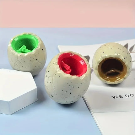 4Pack Dinosaur Squishy Toys with Storage Eggs, Fun Squeeze & Pinch, Perfect for Office, Holidays, Gifts & Party Favors