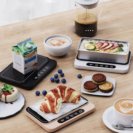 50W Cup Heater Mug Warmer Electric Hot Plate 9 Gear Temperature Warmer Coaster Heating Lunch Box Milk Coffee Home Office